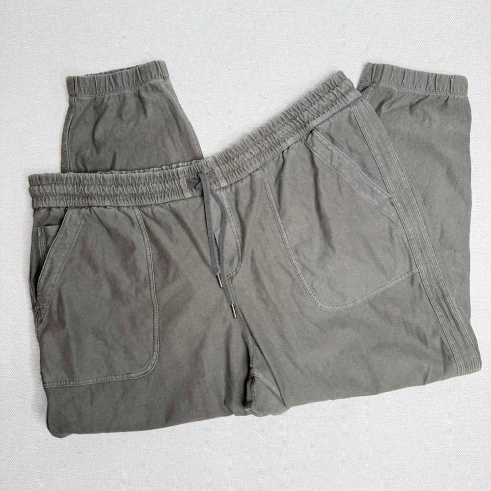 Athleta Farallon Jogger Cypress Green Organic Cotton Size 22 - Picture 2 of 12